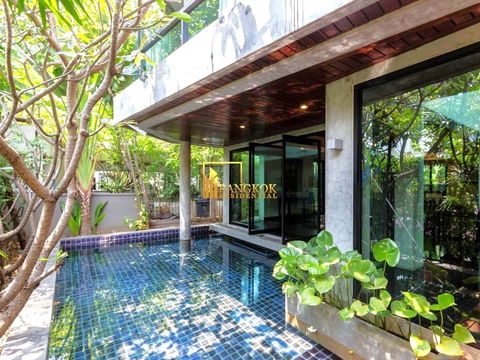 Green Resort - Luxurious 3 Bed House With Pool in Thonglor - BR7987SH