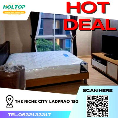 Condos for rent Lat Phrao 130 : #Z1068 Condo for rent The Niche City Ladprao 130