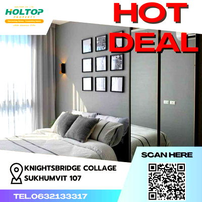 Condos for rent BTS Bearing : #Z1073 Condo for rent Knightsbridge Collage Sukhumvit 107