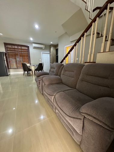 3-bed townhouse for rent, 84 sqm, 42 sq wah, Baan Klang Muang Grand De Paris Ratchada
