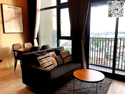 Condos for rent : 📲Line ID @556ryccg 🟨1 Bedroom 33sqm Floor17 THE LINE Sukhumvit101 Fully furnished near sky train BTS Punnawithi, True Digital Park 