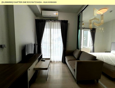 Condos for rent : DL25060503 Condo for rent, Chapter One Eco Ratchada - Huai Khwang  near MRT ห้วยขวาง, ready to move in, call urgently 0800343450 LineID @655ebbvc