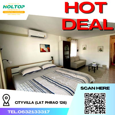 Condos for rent MRT Lat Phrao 101  : #R4828 Condo for rent cityvilla (Lat Phrao 126)