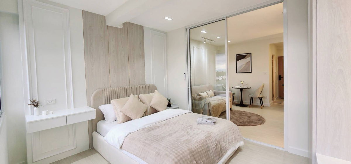 รูป ขายคอนโด Hillside 1 ชั้น 7 หลังมช. ห่างประตูหลังมอ เพียง 500 เมตร ตกแต่งเฟอร์นิเจอร์ครบ พร้อมอยู่- SW002633  - รูปที่ 5/12