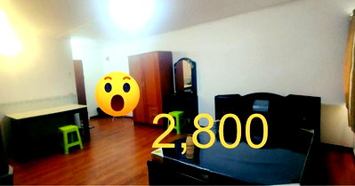 คอนโดให้เช่า : คอนโด ป็อปปูล่า เมืองทอง T9 ชั้น 7  ให้เช่า 2,800 บ/ด (เฟอร์ครบ) +แอร์+ทีวี+ตู้เย็น+น้ำอุ่น ใกล้ Cosmo