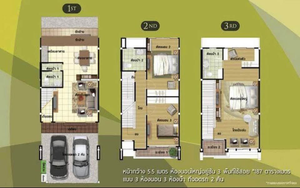 picture House for rent Panasiri Residence Kaset-Nawamin, ready to move in. If interested, contact Line @goodmanpro or call 0999029192. - 12/12