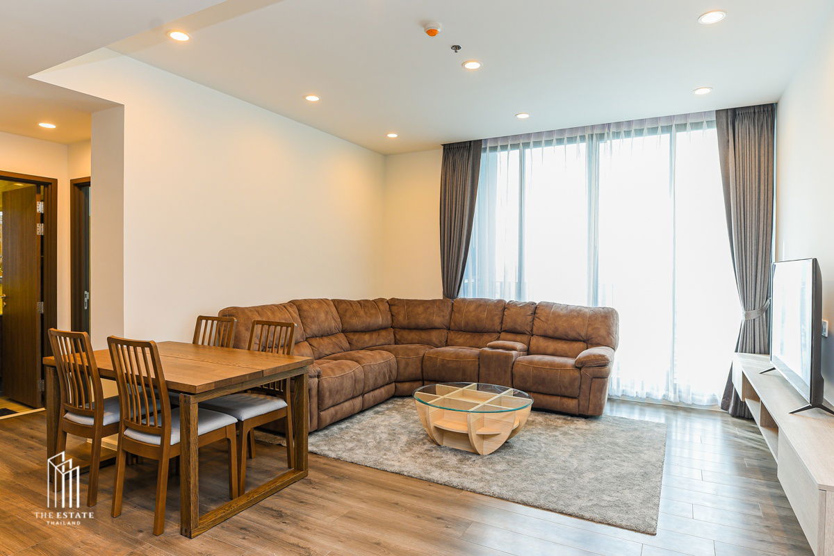 รูป For Rent Whizdom Essence ชั้นสูง 20+ ห้องมุม ทิศเหนือ ใกล้ BTS Punnawithi 78.21 sq.m. 2 bedroom @55,000 Baht - รูปที่ 1/11