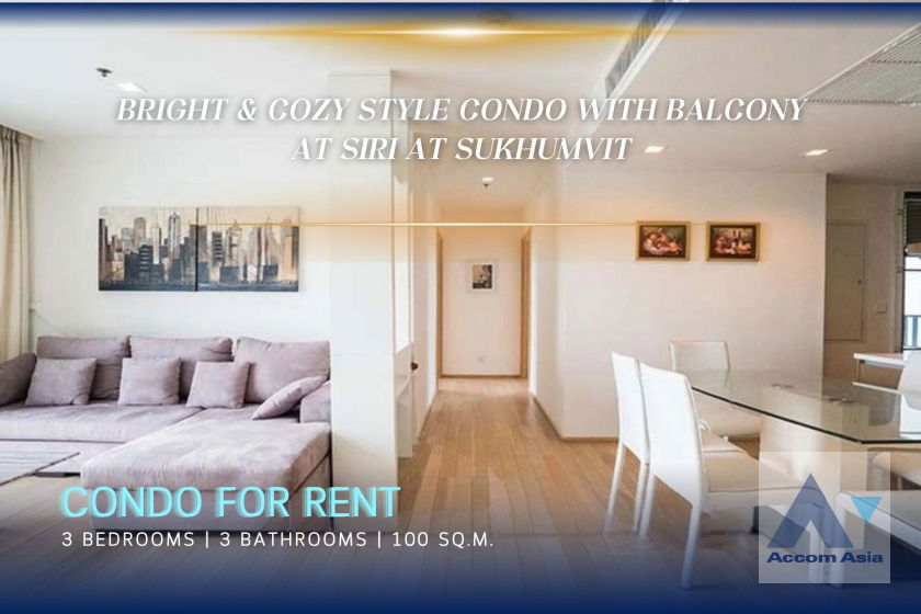 รูป 🔼🔽 AccomA 📩 Bright condo with full furnishings at Siri at Sukhumvit (1515246) - รูปที่ 1/13