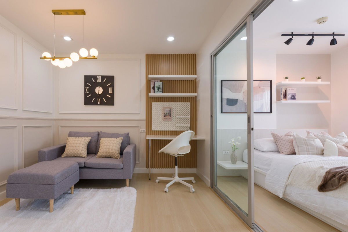 รูป ME250167 คอนโดห้องสวย The Trust Residence ปิ่นเกล้า พร้อมเฟอร์ พร้อมอยู่ - รูปที่ 7/16