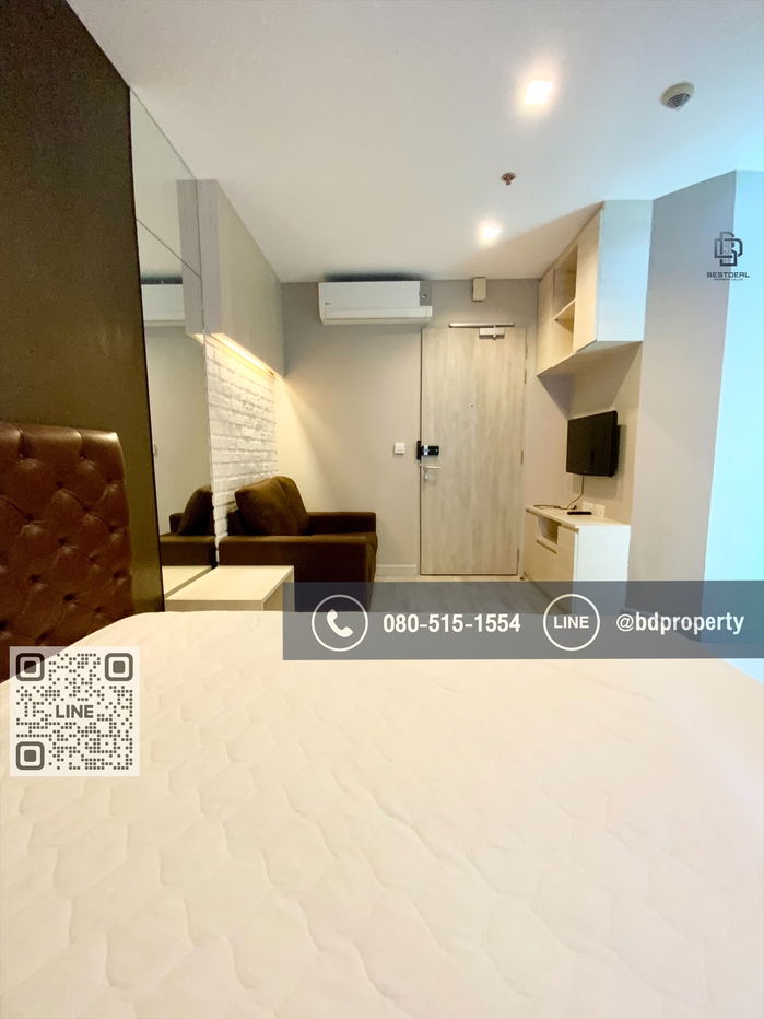 picture Bestdeal  FOR RENT Studio 22 sqm. Rental 14,000 THB /month CONDO “IDEO MOBI RAMA 9” Near Phraram Kao 9 MRT Station 80 meters. - 4/7