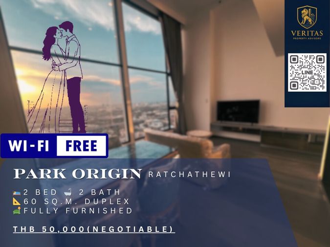 👑 ใช้ชีวิตเหนือระดับใจกลางมหานคร | ให้เช่า Park Origin ราชเทวี ห้องมุม 2 ห้องนอน พร้อมอยู่! 🏙️