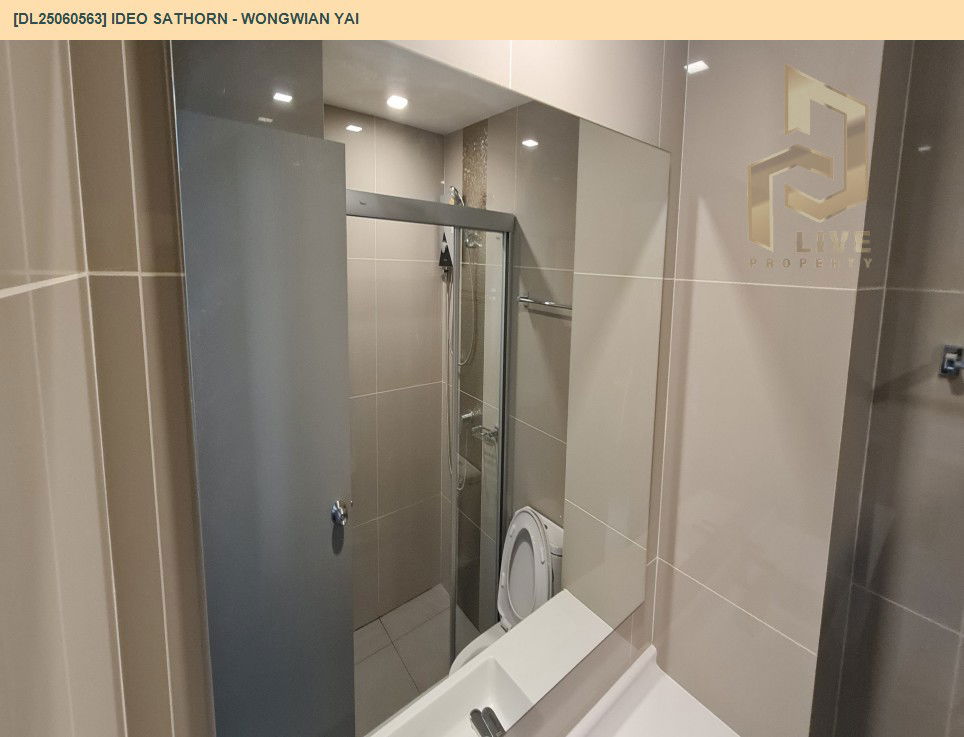 picture DL25060563 Condo for rent, IDEO Sathorn - Wongwian Yai near BTS Wongwian Yai, ready to move in, call urgently 0656133286 LineID @534wlwof - 9/12
