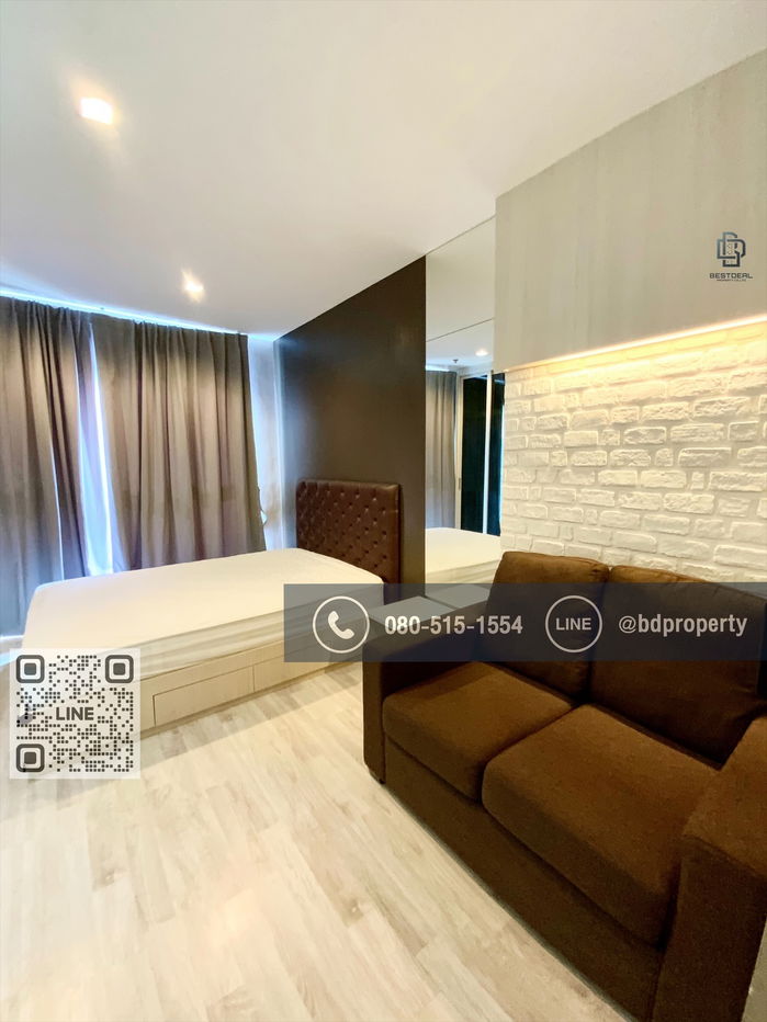 picture Bestdeal  FOR RENT Studio 22 sqm. Rental 14,000 THB /month CONDO “IDEO MOBI RAMA 9” Near Phraram Kao 9 MRT Station 80 meters. - 1/7