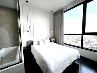 Condos for rent : P1033 Condo for rent Park Origin Thonglor, very beautiful room, fully furnished + electrical appliances, ready to move in, special price.
