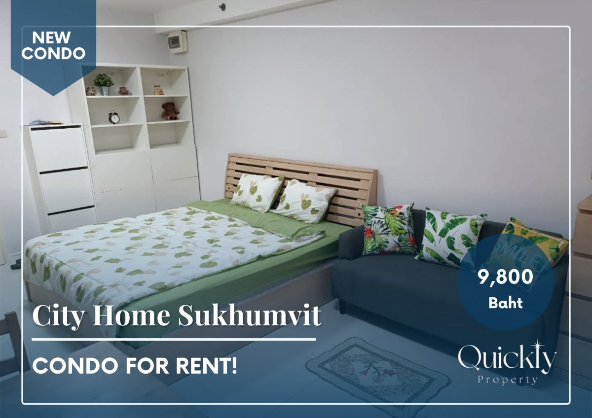 picture City Home Sukhumvit | Price 9,800 baht | Beautiful new room, fully furnished, ready to move in - 1/15