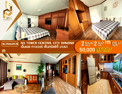 Condos for rent : DL25060578 Condo for rent, NS Tower Central City Bangna near -, ready to move in, call urgently 0656133286 LineID @534wlwof