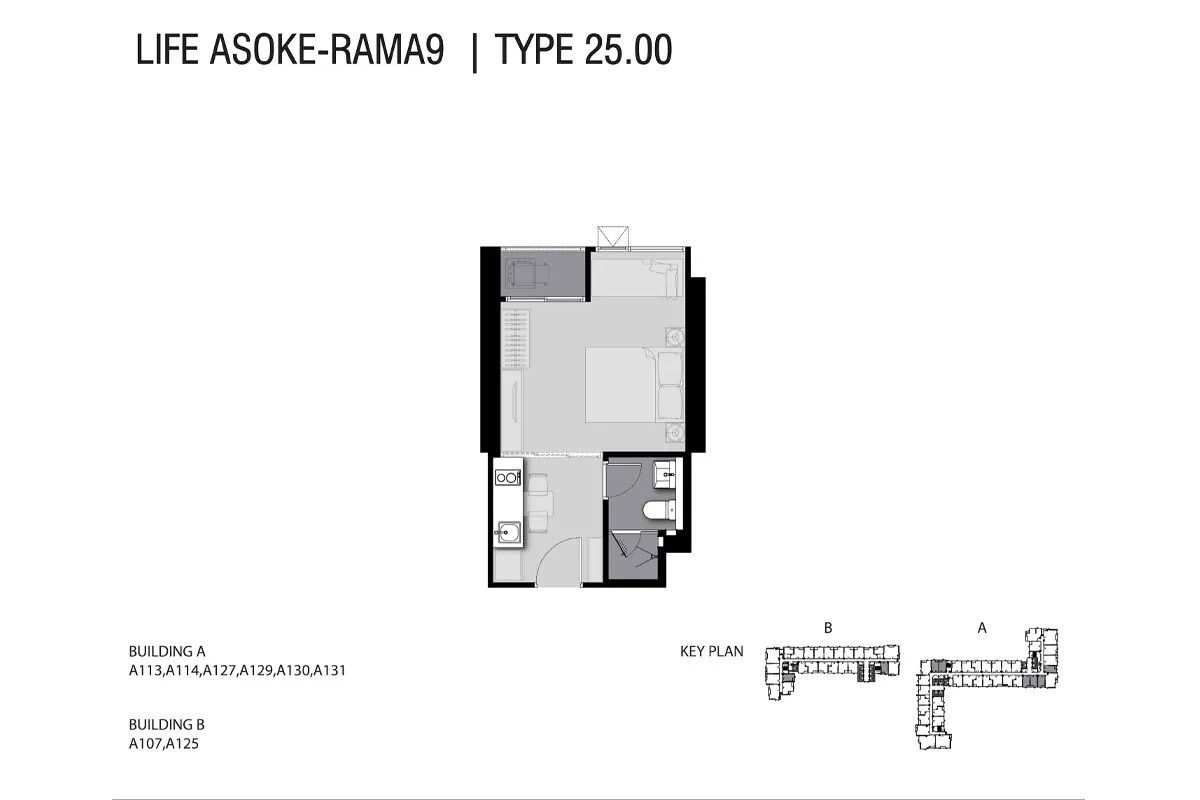 รูป 📌📌 ขายด่วน !!! Life Asoke Rama9 แบบ - Studio  🔰 ขนาด : 27 ตร.ม.🔰 ราคาดีมาก📌📌 - รูปที่ 2/11