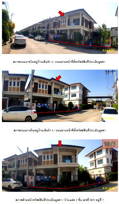 Twin houses for sale Bang Bua Thong Nonthaburi : บ้านแฝด 193.6 square meter Nonthaburi Bang Bua Thong Bang Bua Thong for 2610000 THB