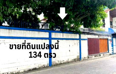 Land for sale Bangkok : Land for sale with buildings, Ratchadaphisek 134 sq m, Ratchada Soi 7, next to Big C Place, Ratchadaphisek, Bangkok
