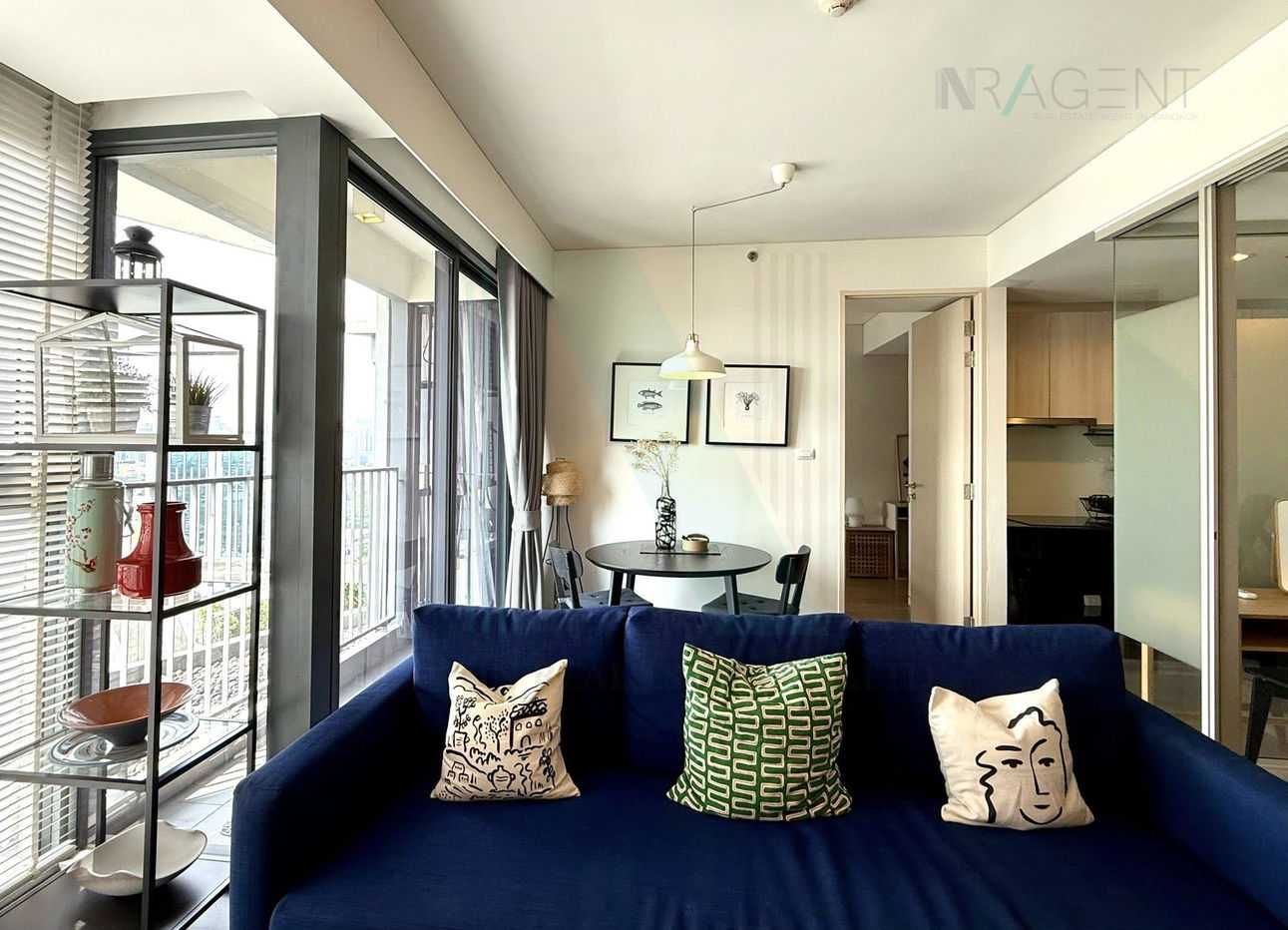 picture 🔺 For Rent Condo SIAMESE RATCHAKRU Building 1, Floor 20,2 bed room, Room size 62.00 sqm - 1/8