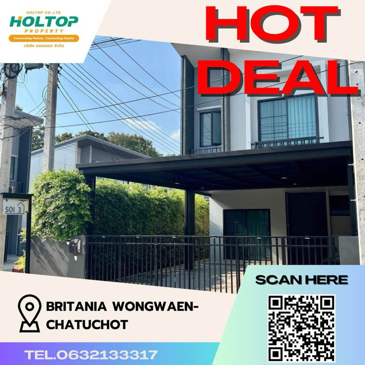 Townhouses for rent : #Z1100 House for rent Britania Wongwaen-Chatuchot