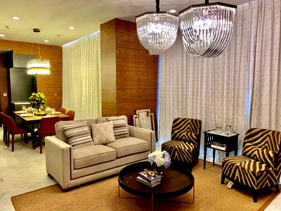 คอนโดให้เช่า : ♦Modern Luxury♦ ชั้น 5+ 125.20 ตร.ม. 2 ห้องนอน | คอนโดใกล้ เจ อเวนิว ทองหล่อ 2 นาที, BTS ทองหล่อ 5 นาที, ดองกิ มอลล์ 7 นาที