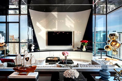 Condos for rent : ❖ Super luxury class ❖ 25+ Floor 252.00 sq.m. 2 Beds, 3 Baths | Condo Near J Avenue Thonglor 2 mins., BTS Thonglor 5 mins. and Donki Mall 7 mins.