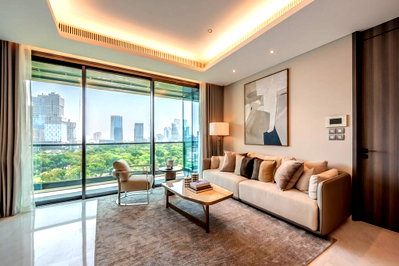 คอนโดให้เช่า : ให้เช่า SINDHORN TONSON คอนโดติดสวนลุม 86 ตรม. พร้อมอยู่ แต่งครบ