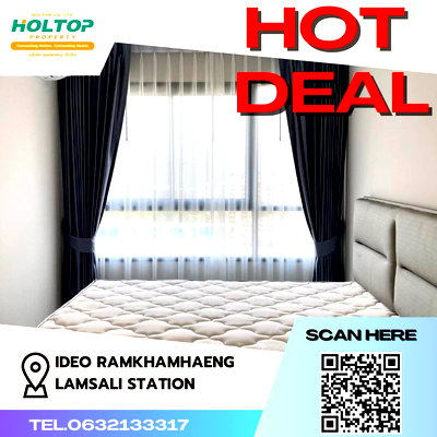 Condos for rent : #Z1108 Condo for rent: Ideo Ramkhamhaeng Lamsali Station