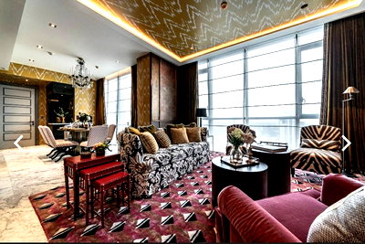 Condos for rent : ♦ Prime Location ♦ High floor 25+, 124.93 sq.m. | 2 beds, 2 baths | Condo Near J Avenue Thonglor 2 mins., BTS Thonglor 5 mins. and Donki Mall 7 mins.