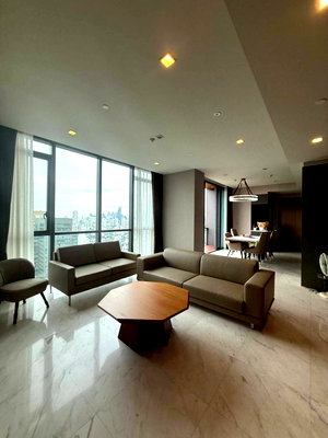 Condos for rent : ♢ Spacious ♢ Floor 20+ | 125.20 sq.m. 2 bedrooms, 2 bathrooms | Condo near J -Avenue, Thonglor 2 mins, BTS Thonglor 5 mins, Dong Ki Mall 7 mins