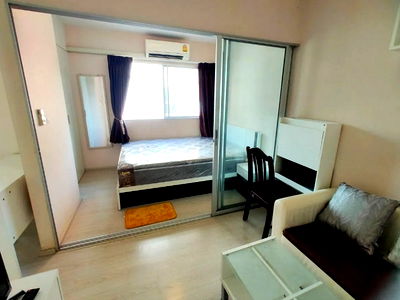 เช่าคอนโด สถานีรถไฟฟ้าคลองหนึ่ง : ให้เช่า Plum Condo Park Rangsit เฟส 3 ตึก D ชั้น 5 แบบ 1 ห้องนอน 22 ตรม. มีเครื่องซักผ้า ของครบ เพียง 7,000 บาท