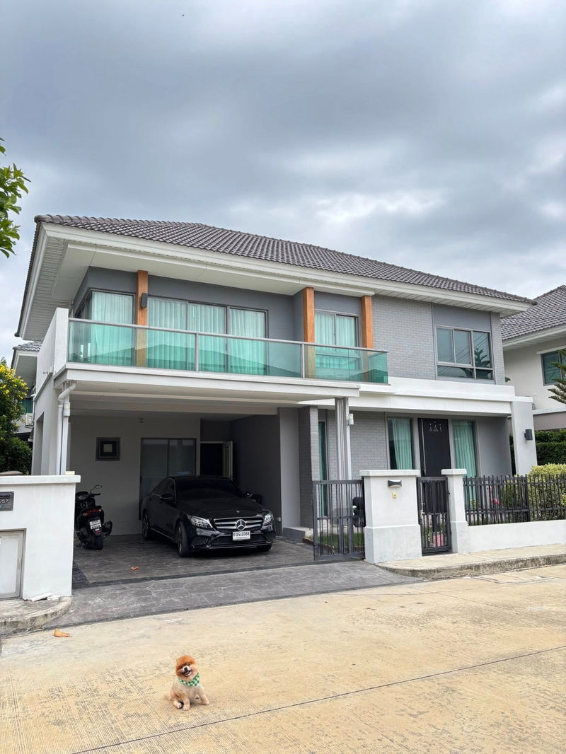 ขายบ้านเดี่ยว :  ขายบ้านเดี่ยว 2 ชั้น หมู่บ้าน เพอร์เฟค เพลส รัตนาธิเบศร์-สถานีไทรม้า 58 ตารางวา