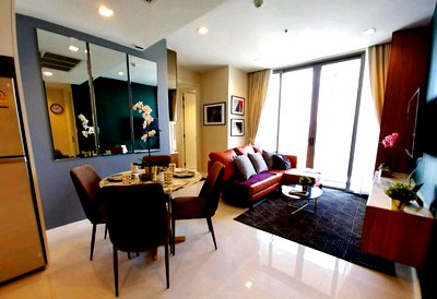 Condos for rent : rent Nara 9 by Eastern Star 2 bedrooms, beautiful, ready to move in, near BRT Akha Songkhrao. Interested, add Line @841qqlnr