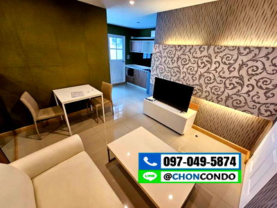 เช่าคอนโด บางแสน : Room3@sea ชั้น6 บางแสน ----------ใกล้ทะเล-----------Tel 097-049-5874 (Line: @choncondo มี@ด้วย)