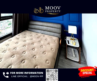 คอนโดให้เช่า : 🔥The Line Sukhumvit 101 🔥ห้องสวย ชั้นสูง เฟอร์นิเจอร์ครับ //สอบถามเพิ่มเติมที่ LineOA : @moov-pp