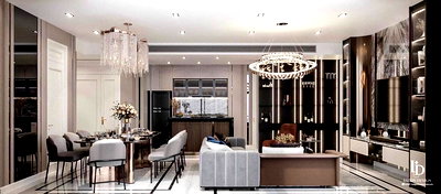 ขายคอนโด : ♦ Modern Luxury style ♦ ชั้น 30+ | 2 ห้องนอน 127.22 ตร.ม. | ใกล้ BTS พร้อมพงษ์ 110 ม., เอ็มควอเทียร์ 260 ม., เอ็มโพเรียม 260 ม.