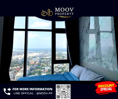 Condos for rent : 🔥The Line Sukhumvit 101 🔥Nicely decorated , high flooor , Fully furnish //Ask more info via LineOA : @moov-pp