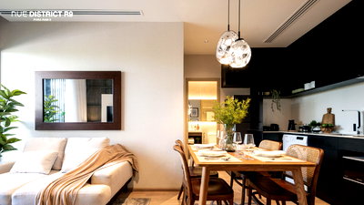 Condos for sale Rama 9 Road : 2 Beds 2 Baths Nice Room  City View Fully furnished  New Condo Good Location MRT Phra Ram 9  220 m. @   NUE District R9 