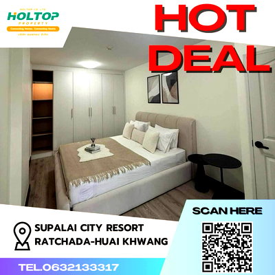 Condos for rent : #Z1188 Condo for rent Supalai City Resort Ratchada-Huai Khwang