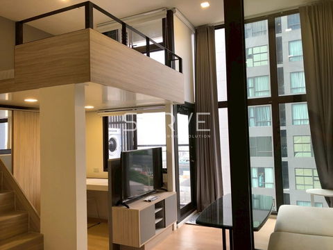 Loft Duplex 1 Bed Nice Room Good Location Close to MRT Phra Ram 9  450 m. / For Rent-Chewathai Residence Asoke