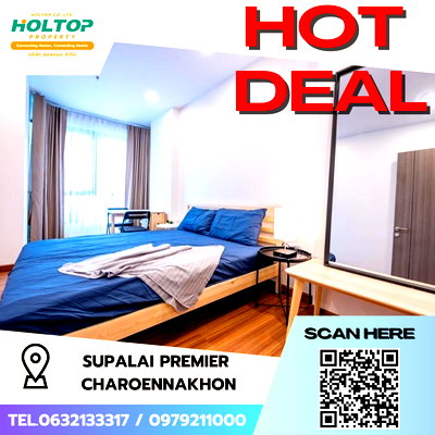 Condos for rent : #S4042 For Rent Supalai Premier Charoen Nakhon