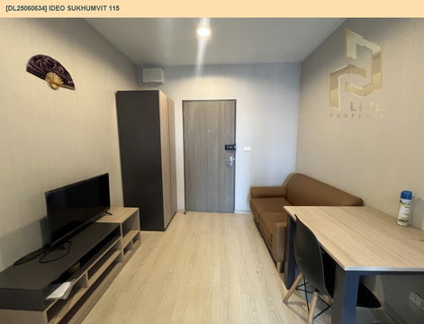DL25060634 Condo for rent, IDEO Sukhumvit 115  near BTS Pu Chao, ready to move in, call urgently 0656133286 LineID @534wlwof