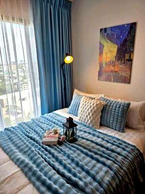 Condos for rent BTS On Nut : ✨ 1 Bed plus Condo MODIZ Sukhumvit 50, size 29 sq m, Building B, 15th floor, only 16,000 baht 🏡💖