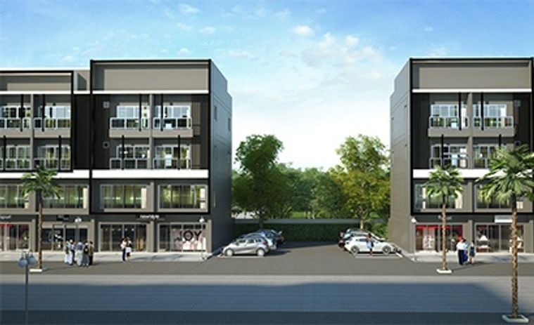 ให้เช่า โฮมออฟฟิศ 3.5 ชั้น H-Cape Biz Sector อ่อนนุช | ห้องริมถนน | หน้ากว้าง | ทำเลลงทุน