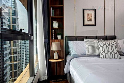 Condos for rent BTS Asok : 📌Exclusive!📌 For Rent Condo THE LUMPINI 24 Building 1, Floor 28,1 bed room, Room size 26.00 sqm