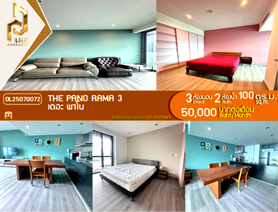 Condos for rent : DL25070072 Condo for rent, The Pano near BRT วัดด่าน, ready to move in, call urgently 0614453194 LineID @162cjixi