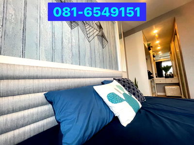 เช่าคอนโด บางแสน : ให้เช่าคอนโด The Patio Condo บางแสน ห้องบนสุด  ห้องสวย เห็นวิวทะเล 081-654-9151 ขนาด 38 ตรม.