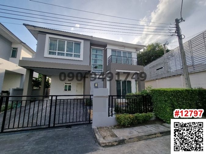 2-storey detached house for rent, Life Bangkok Boulevard, Ratchaphruek - Rattanathibet, near HomePro Ratchaphruek