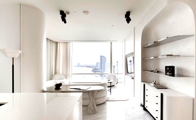 Condos for sale : ❖ Prime Location ❖ Floor 20+ 116.00 sq.m. | 2 beds, 3 baths | Near BTS BTS BTS, Taksin Saphan Taksin 6 minutes, Asiatique The Riverfront 5 minutes